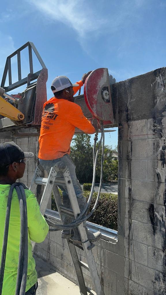Clear Cut concrete cutting project 10